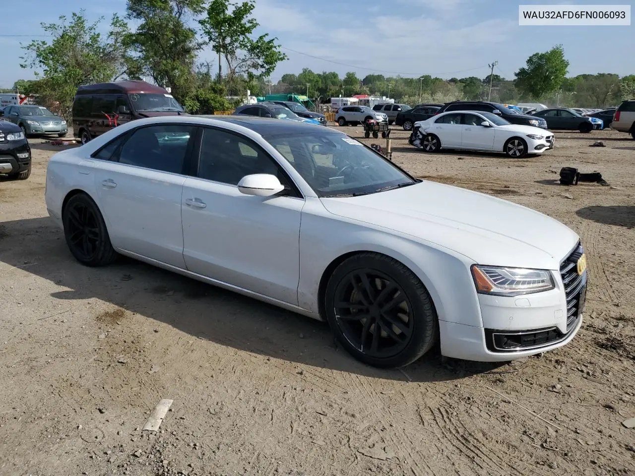 2015 Audi A8 L Quattro VIN: WAU32AFD6FN006093 Lot: 55259555