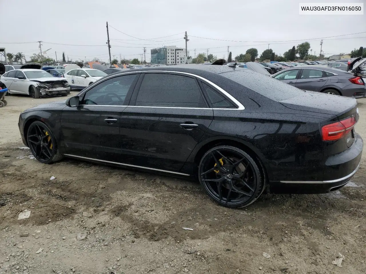 2015 Audi A8 L Quattro VIN: WAU3GAFD3FN016050 Lot: 56054245