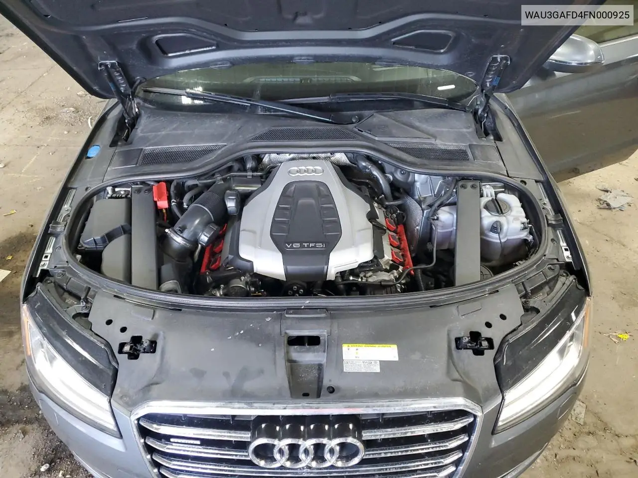 2015 Audi A8 L Quattro VIN: WAU3GAFD4FN000925 Lot: 56969755
