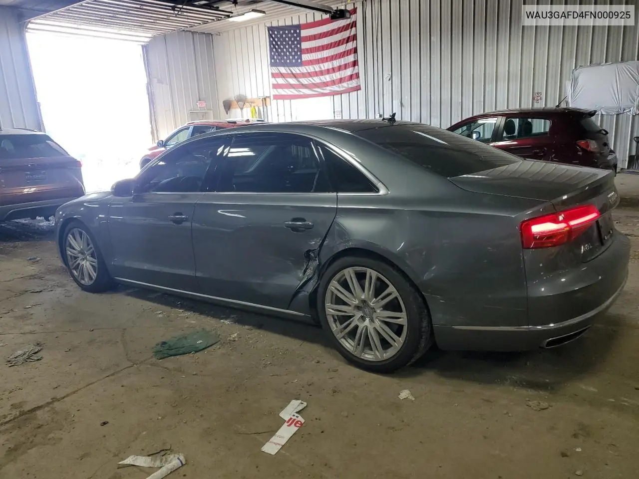 2015 Audi A8 L Quattro VIN: WAU3GAFD4FN000925 Lot: 56969755