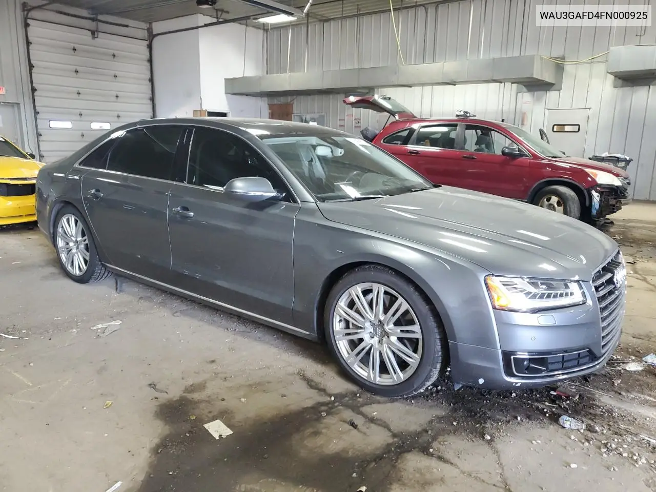 2015 Audi A8 L Quattro VIN: WAU3GAFD4FN000925 Lot: 56969755