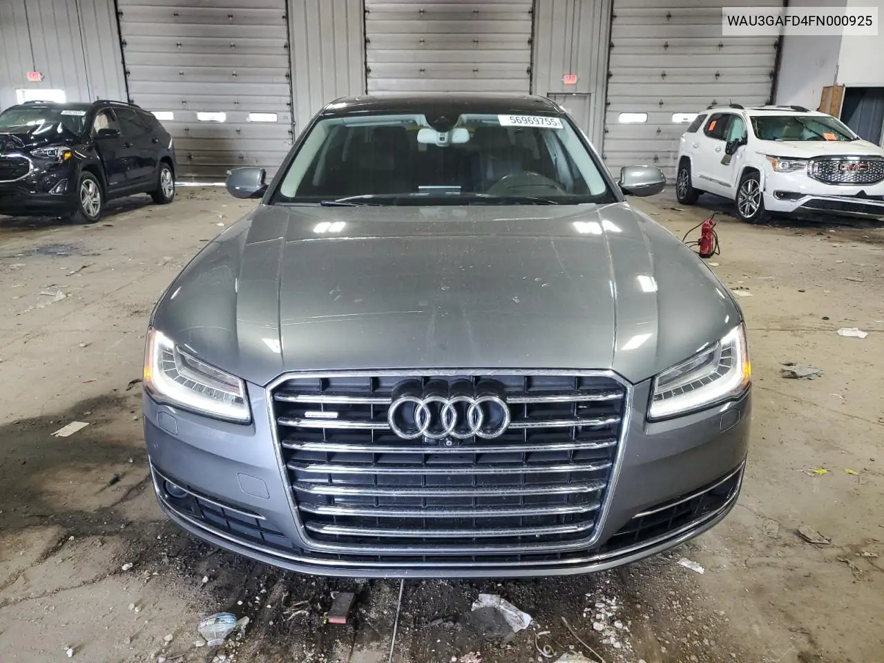 2015 Audi A8 L Quattro VIN: WAU3GAFD4FN000925 Lot: 56969755