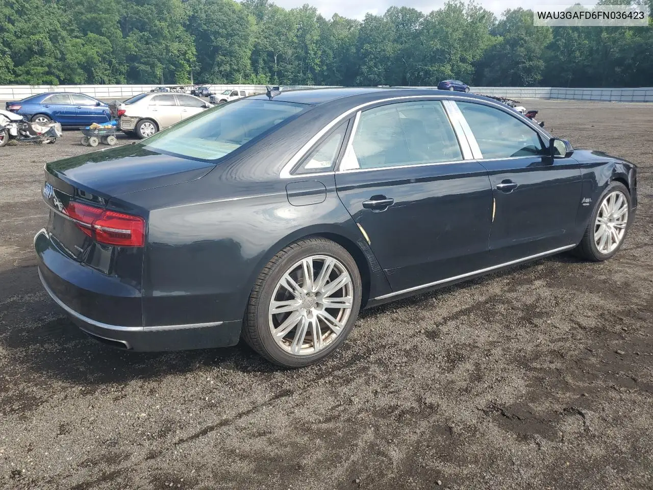 2015 Audi A8 L Quattro VIN: WAU3GAFD6FN036423 Lot: 60436925