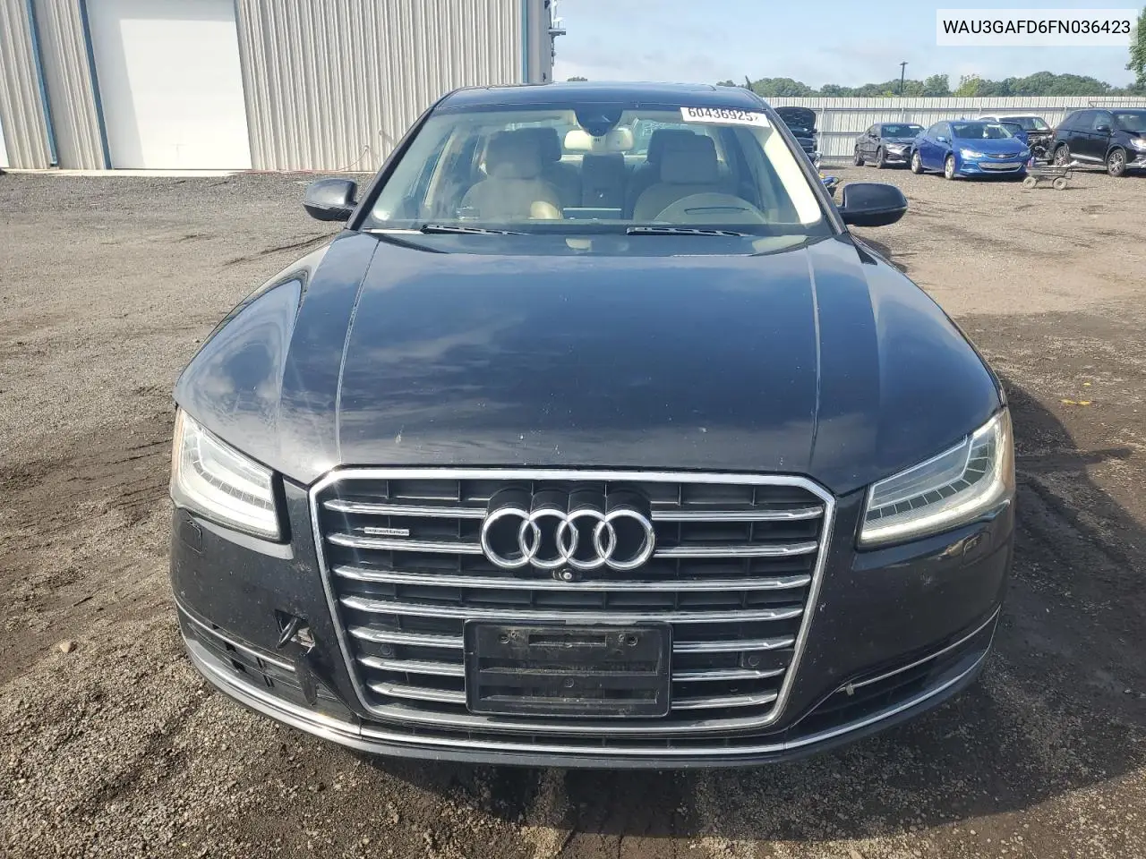 2015 Audi A8 L Quattro VIN: WAU3GAFD6FN036423 Lot: 60436925