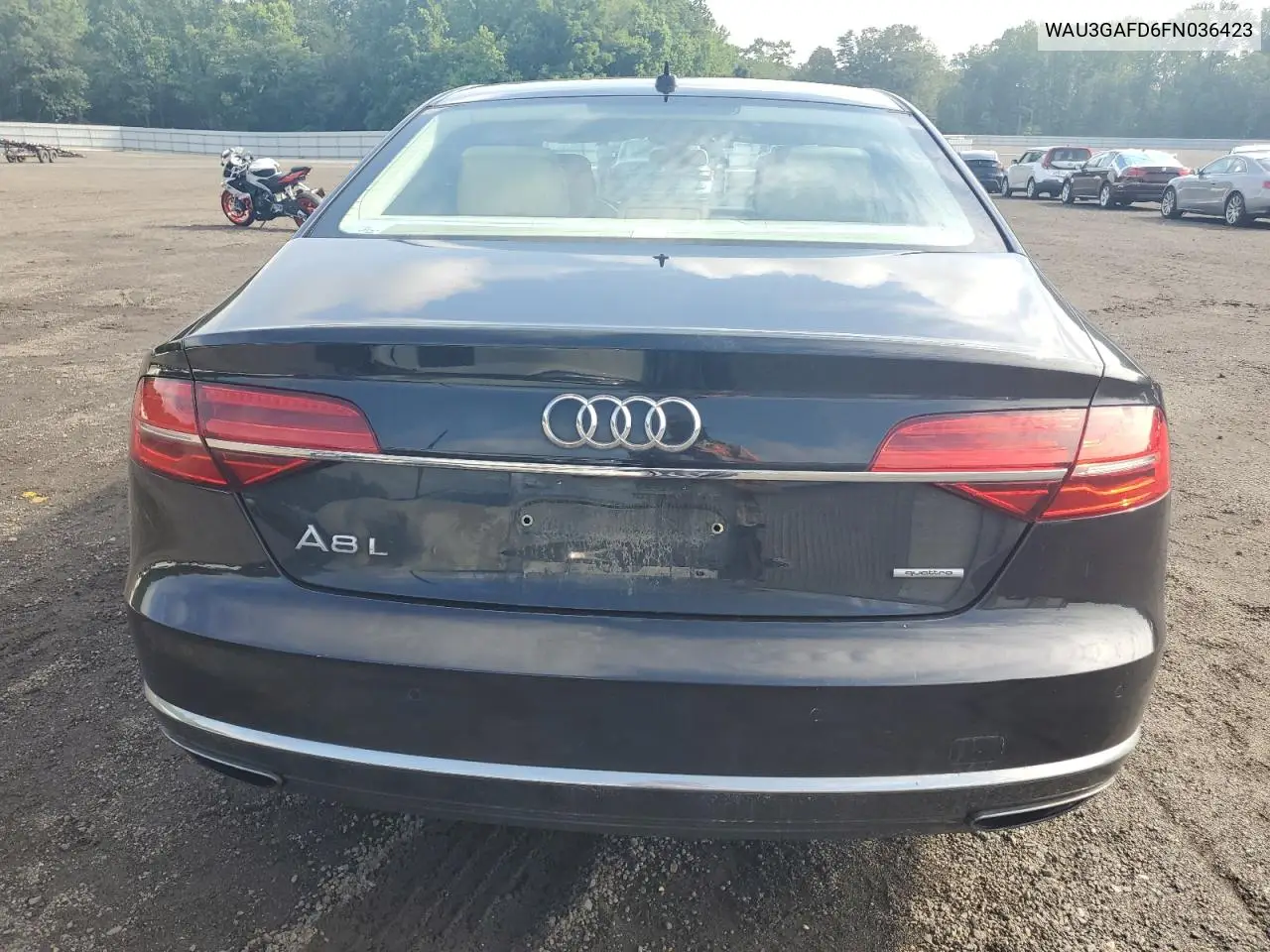 2015 Audi A8 L Quattro VIN: WAU3GAFD6FN036423 Lot: 60436925