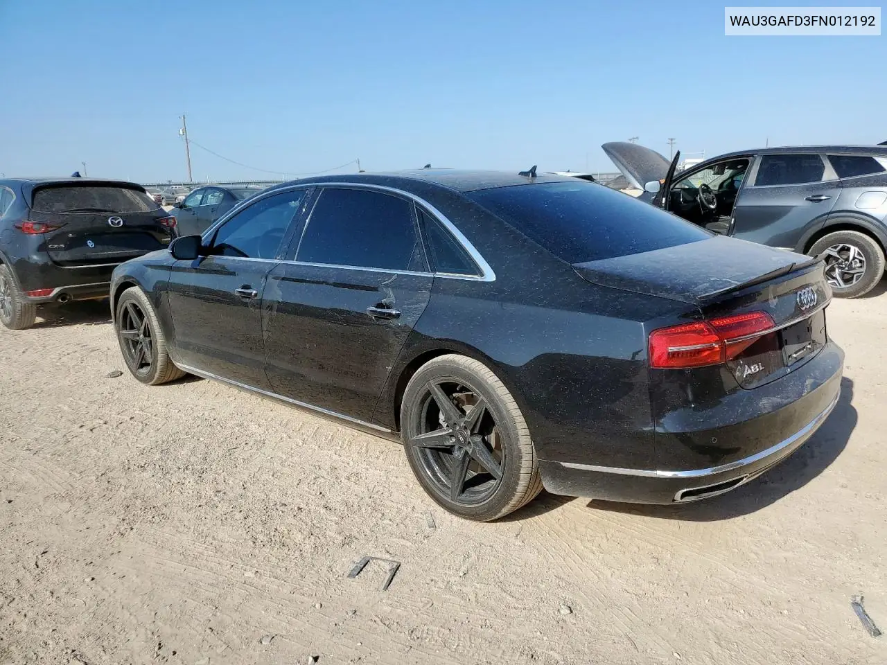 2015 Audi A8 L Quattro VIN: WAU3GAFD3FN012192 Lot: 61571215