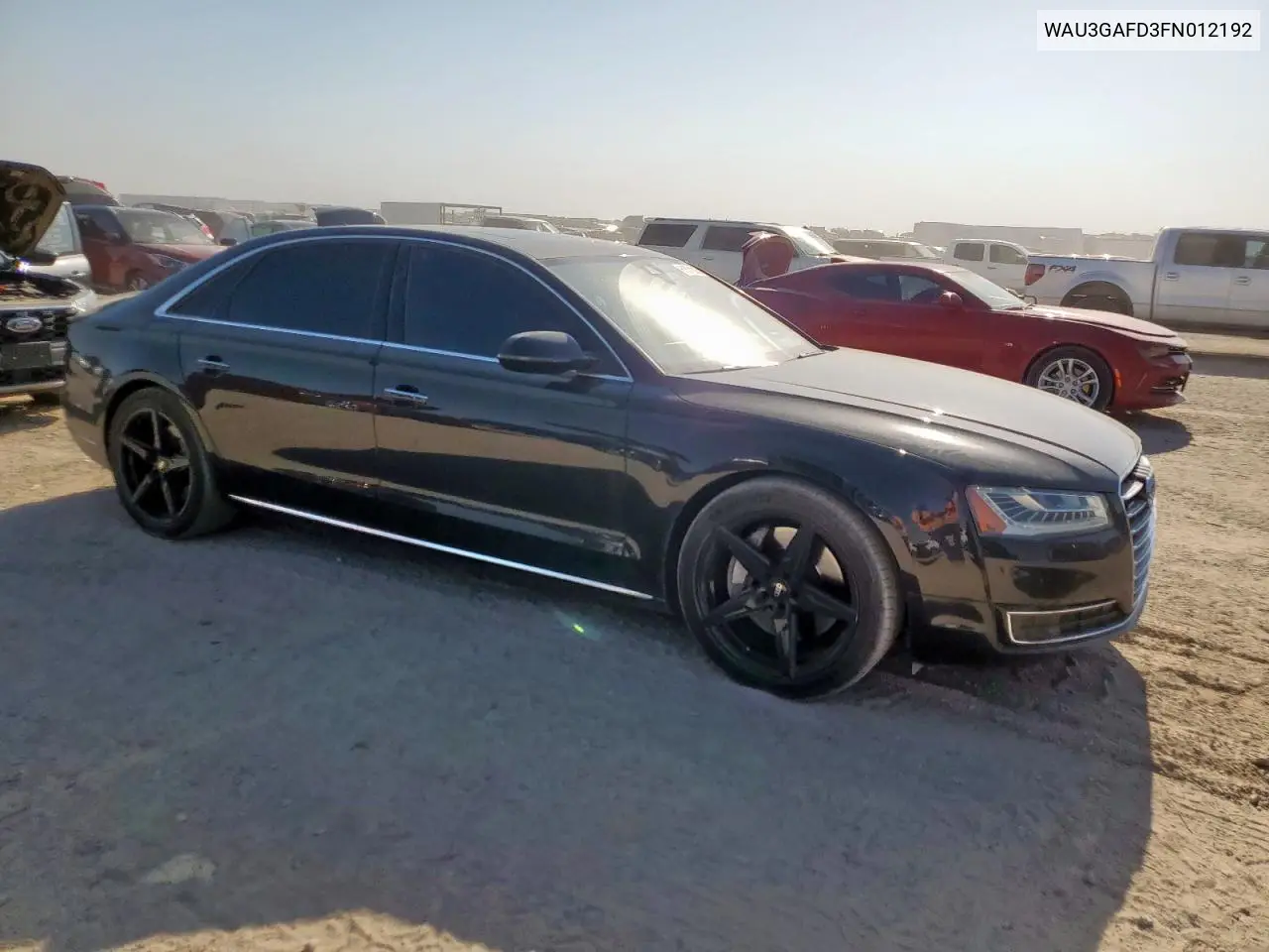 2015 Audi A8 L Quattro VIN: WAU3GAFD3FN012192 Lot: 61571215