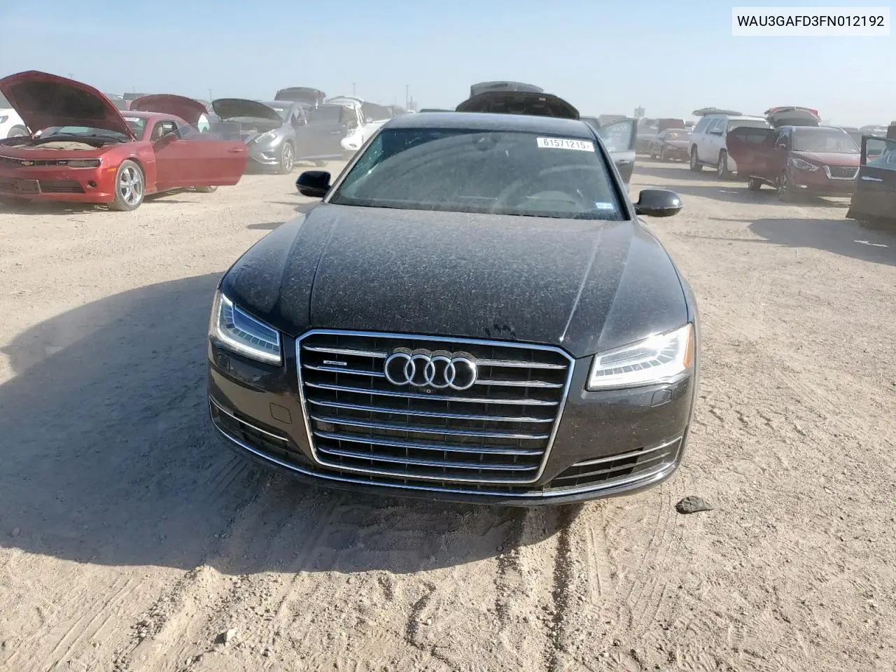 2015 Audi A8 L Quattro VIN: WAU3GAFD3FN012192 Lot: 61571215