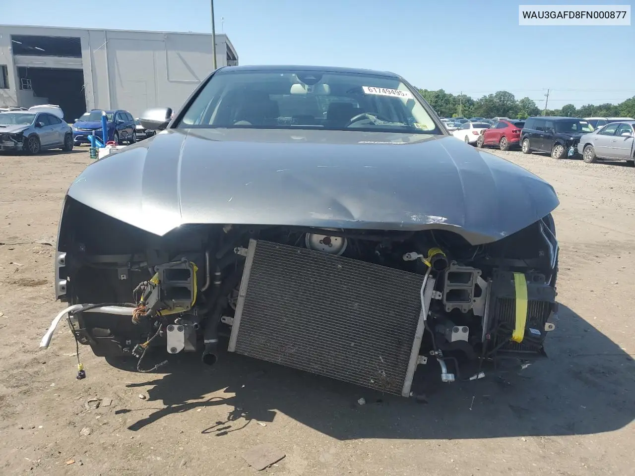 2015 Audi A8 L Quattro VIN: WAU3GAFD8FN000877 Lot: 61749495