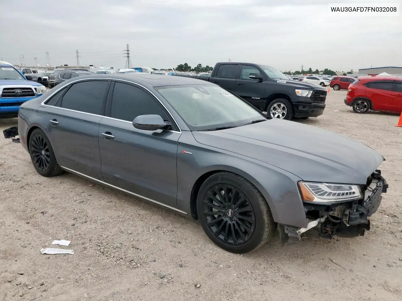 2015 Audi A8 L Quattro VIN: WAU3GAFD7FN032008 Lot: 64984855