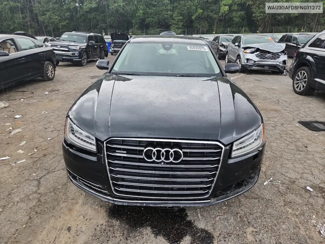 2015 Audi A8 L Quattro VIN: WAU3GAFD8FN031272 Lot: 65835975