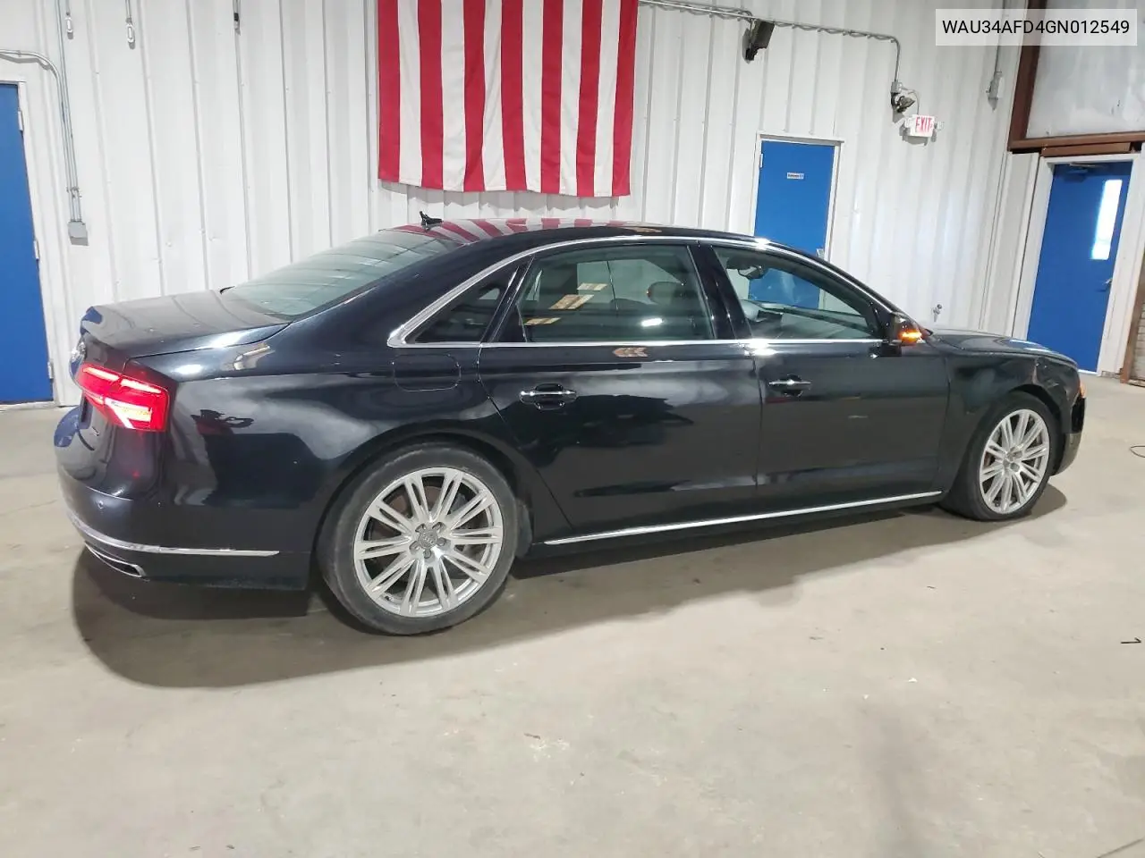 2016 Audi A8 L Quattro VIN: WAU34AFD4GN012549 Lot: 53857955