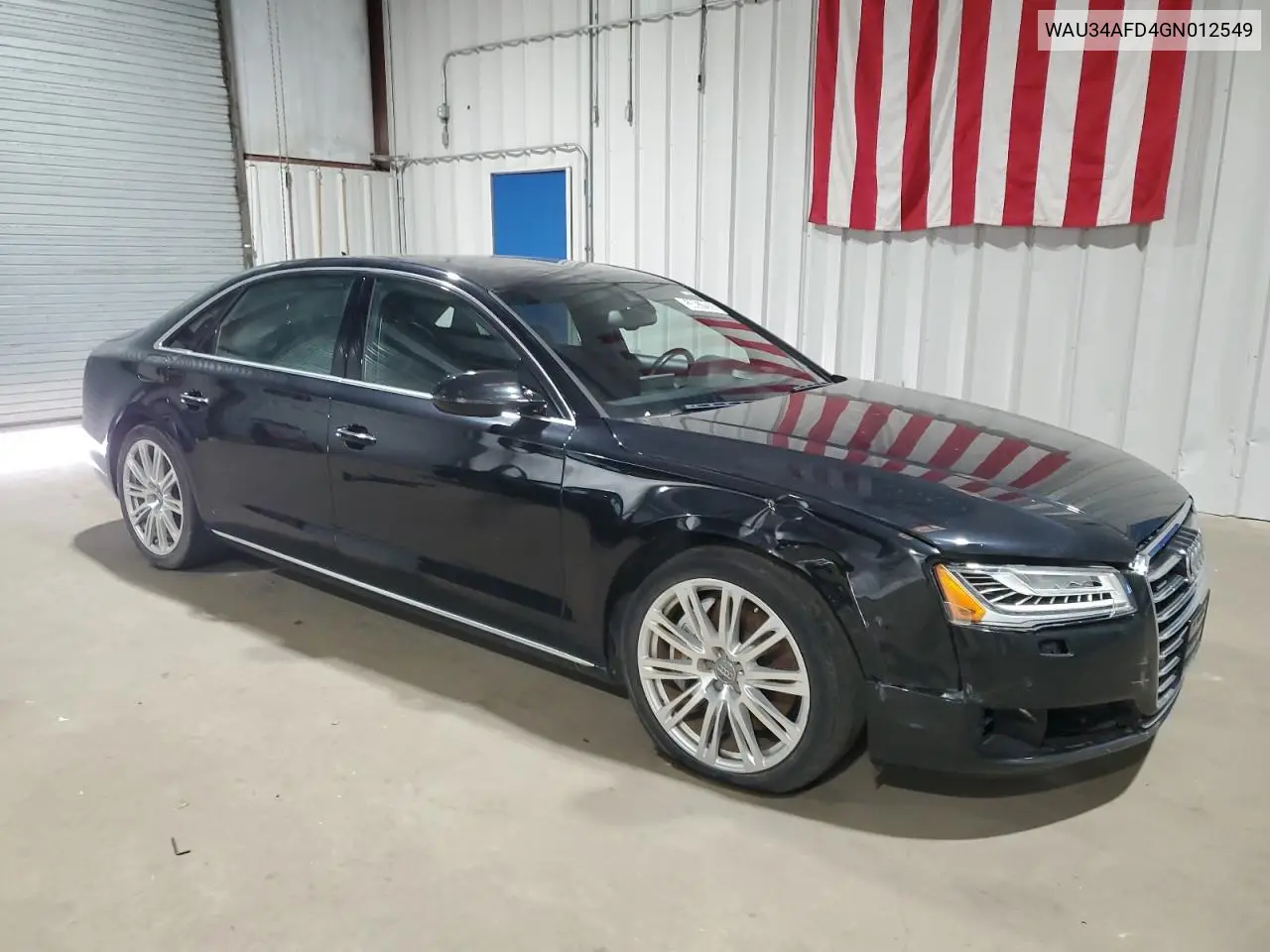 2016 Audi A8 L Quattro VIN: WAU34AFD4GN012549 Lot: 53857955