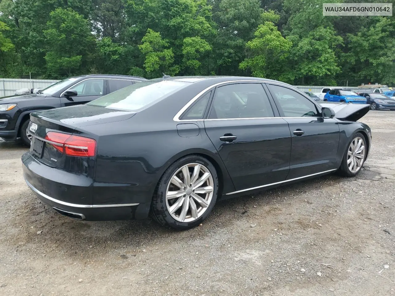 2016 Audi A8 L Quattro VIN: WAU34AFD6GN010642 Lot: 55938305