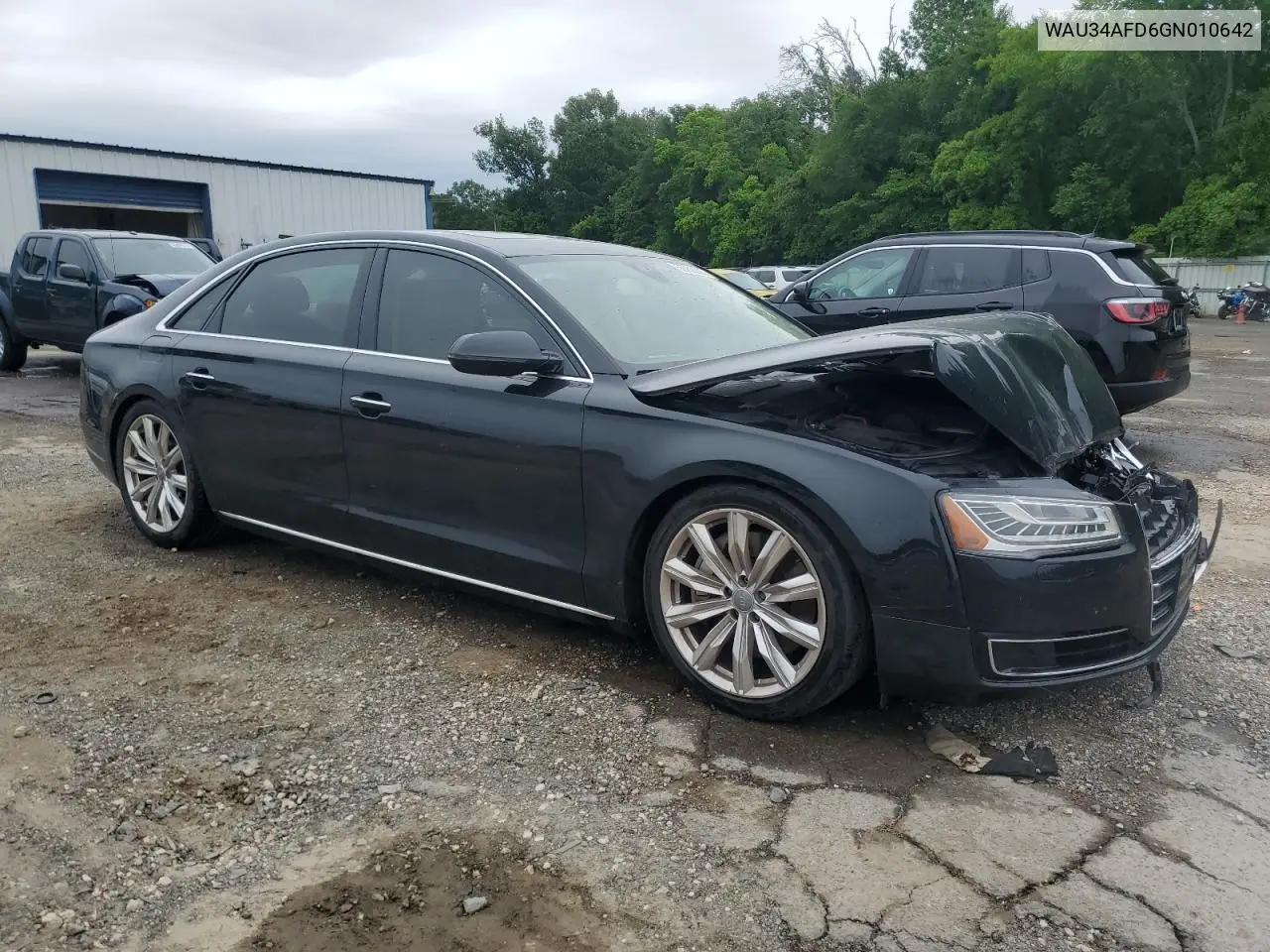 2016 Audi A8 L Quattro VIN: WAU34AFD6GN010642 Lot: 55938305