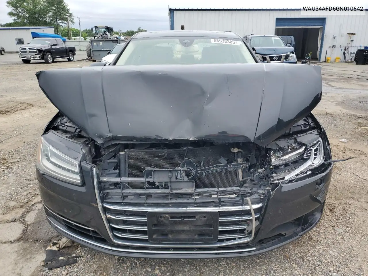 2016 Audi A8 L Quattro VIN: WAU34AFD6GN010642 Lot: 55938305