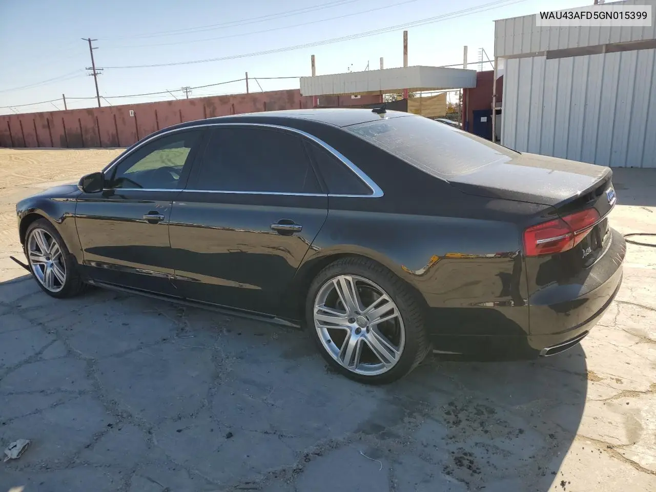 2016 Audi A8 L Quattro VIN: WAU43AFD5GN015399 Lot: 56144265