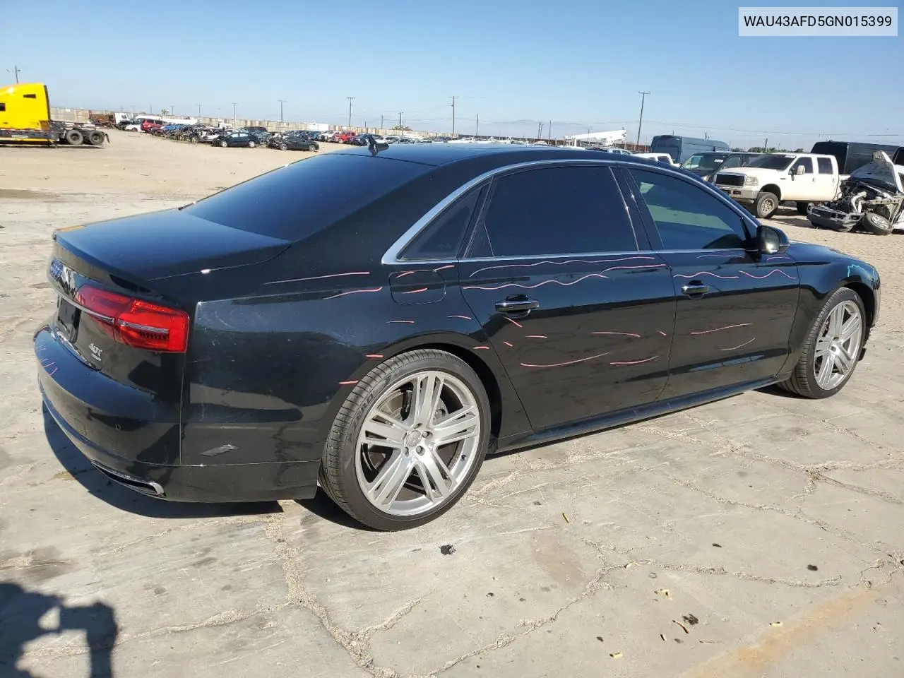 2016 Audi A8 L Quattro VIN: WAU43AFD5GN015399 Lot: 56144265