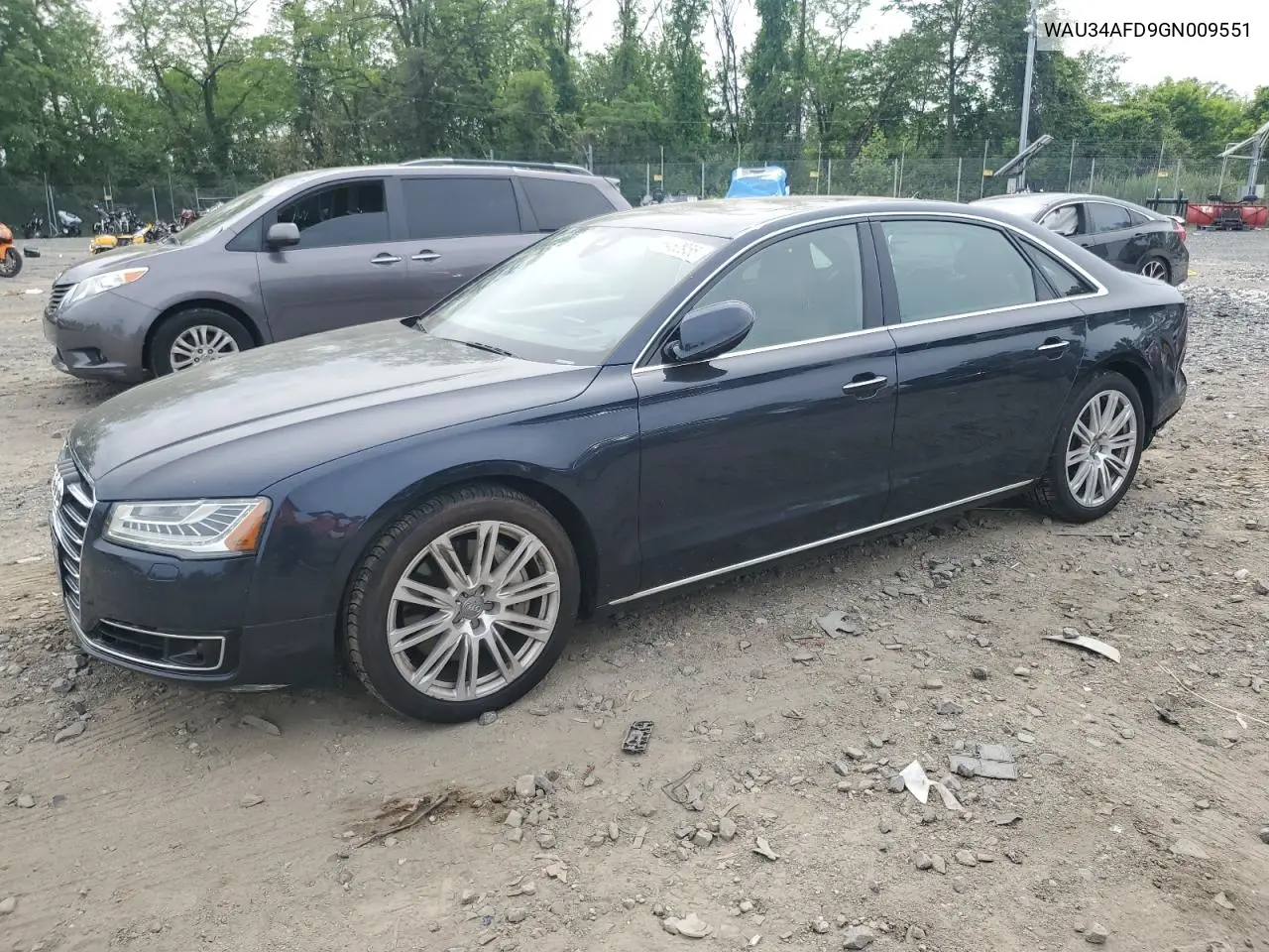 2016 Audi A8 L Quattro VIN: WAU34AFD9GN009551 Lot: 56460955