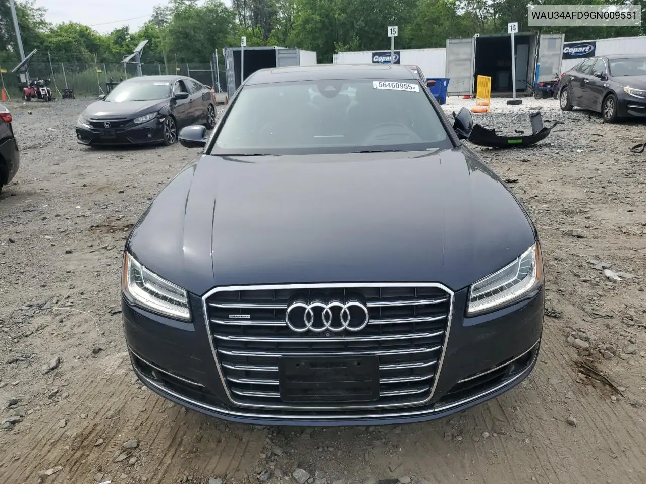 2016 Audi A8 L Quattro VIN: WAU34AFD9GN009551 Lot: 56460955