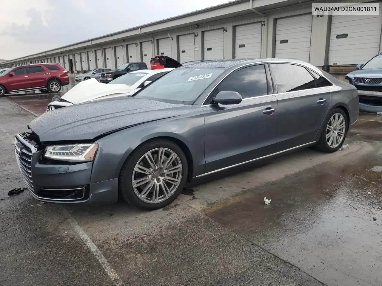 2016 Audi A8 L Quattro VIN: WAU34AFD2GN001811 Lot: 62304935