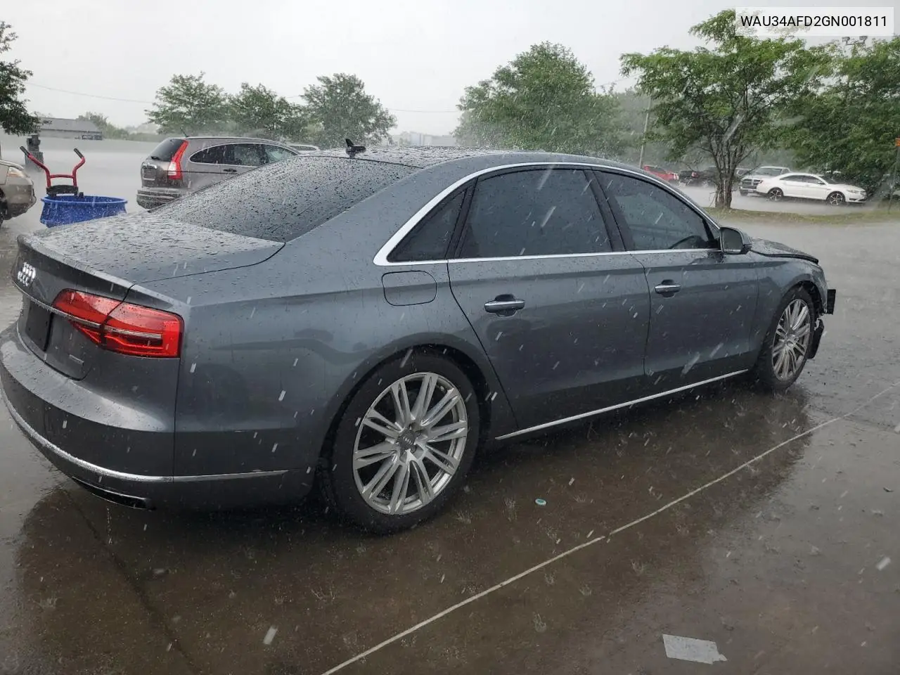 2016 Audi A8 L Quattro VIN: WAU34AFD2GN001811 Lot: 62304935