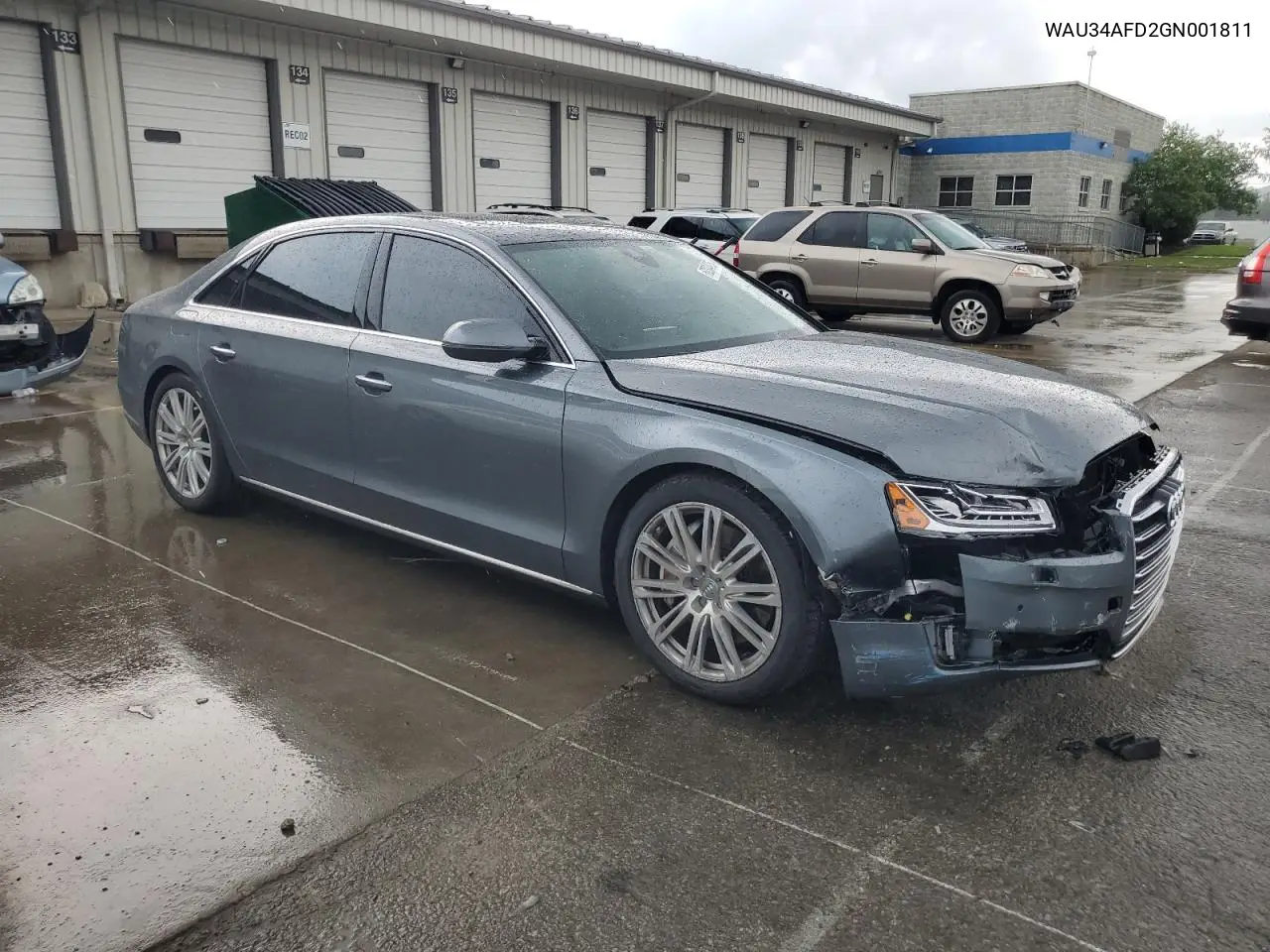 2016 Audi A8 L Quattro VIN: WAU34AFD2GN001811 Lot: 62304935