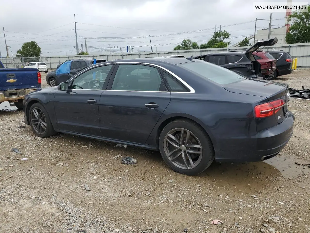2016 Audi A8 L Quattro VIN: WAU43AFD4GN021405 Lot: 63458465