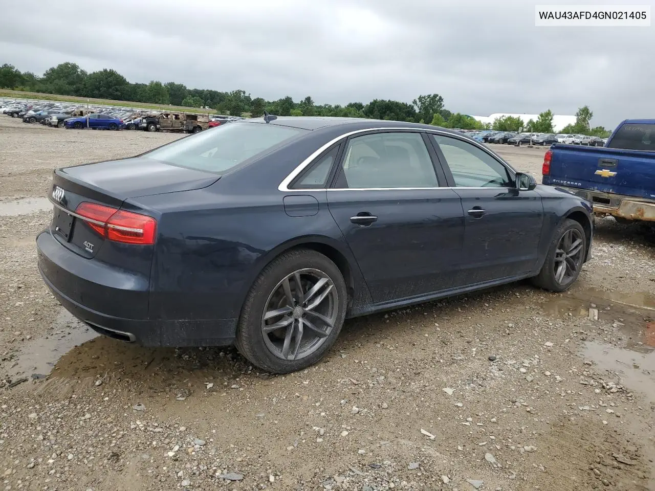 2016 Audi A8 L Quattro VIN: WAU43AFD4GN021405 Lot: 63458465