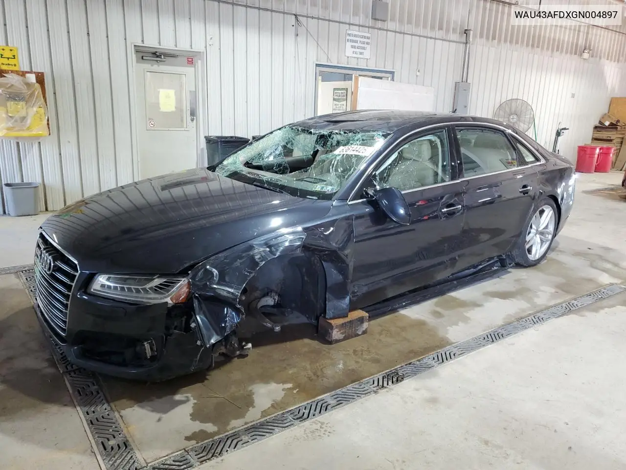 2016 Audi A8 L Quattro VIN: WAU43AFDXGN004897 Lot: 63614425