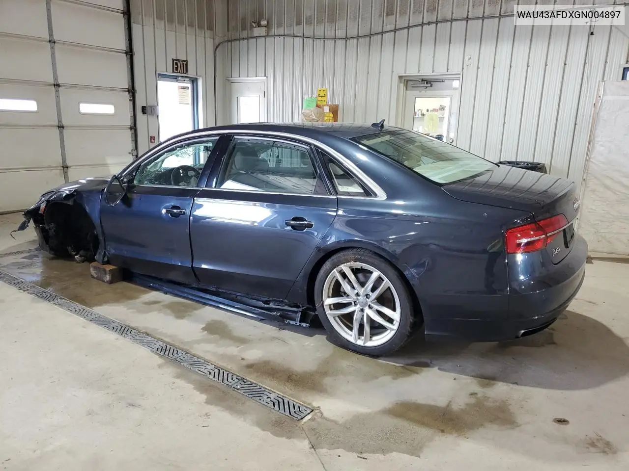 2016 Audi A8 L Quattro VIN: WAU43AFDXGN004897 Lot: 63614425