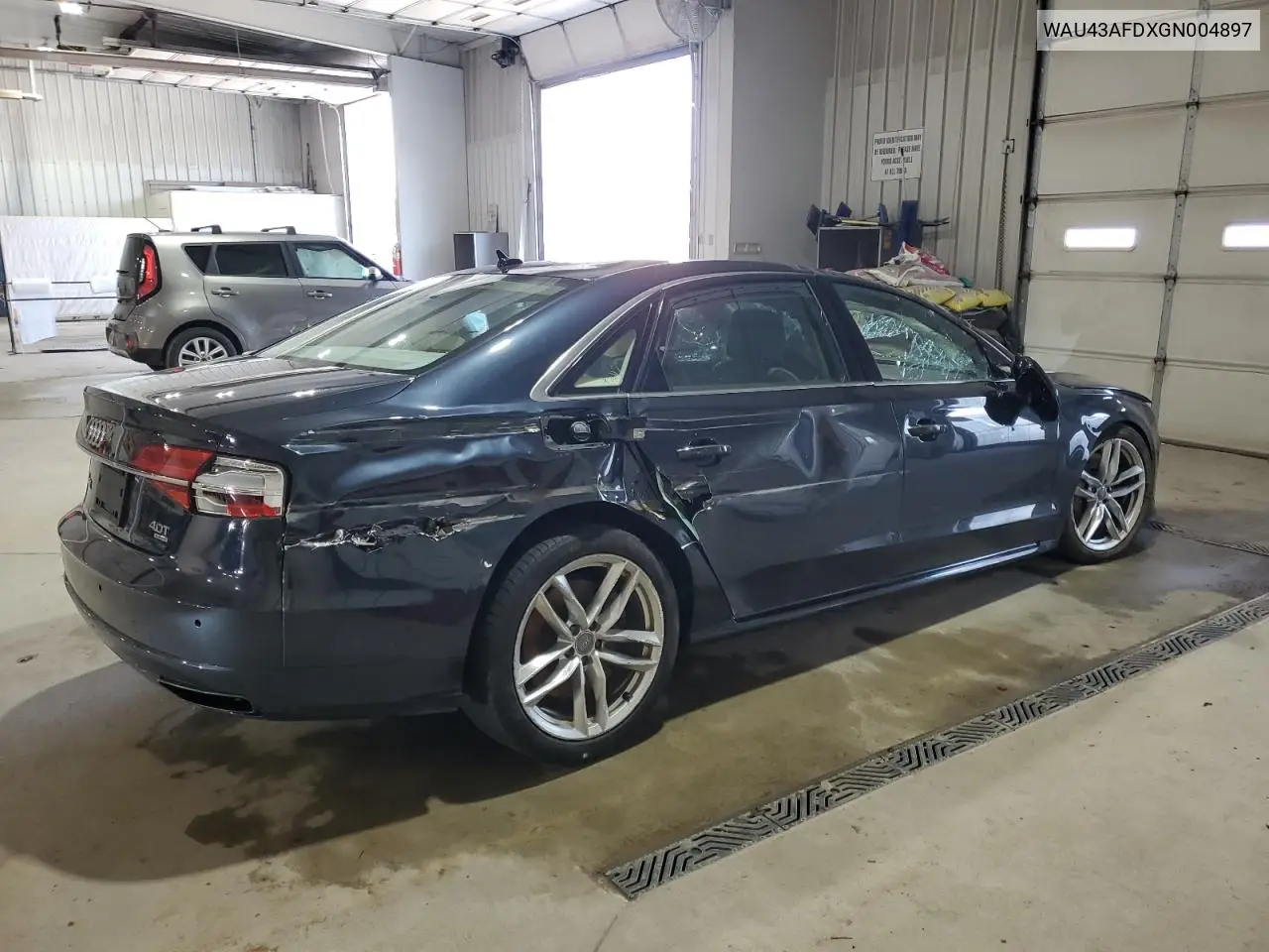 2016 Audi A8 L Quattro VIN: WAU43AFDXGN004897 Lot: 63614425