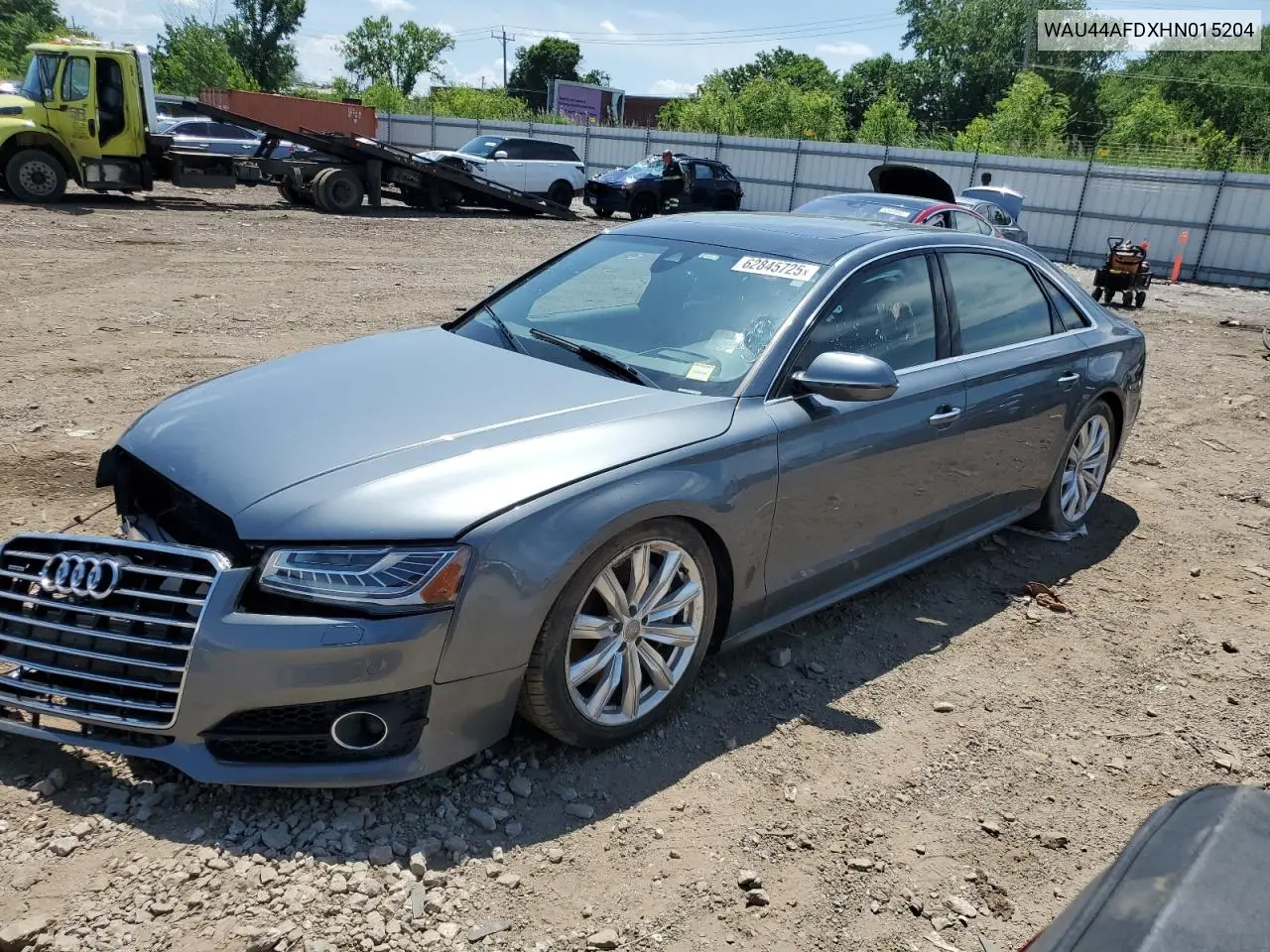 2017 Audi A8 L Quattro VIN: WAU44AFDXHN015204 Lot: 62845725