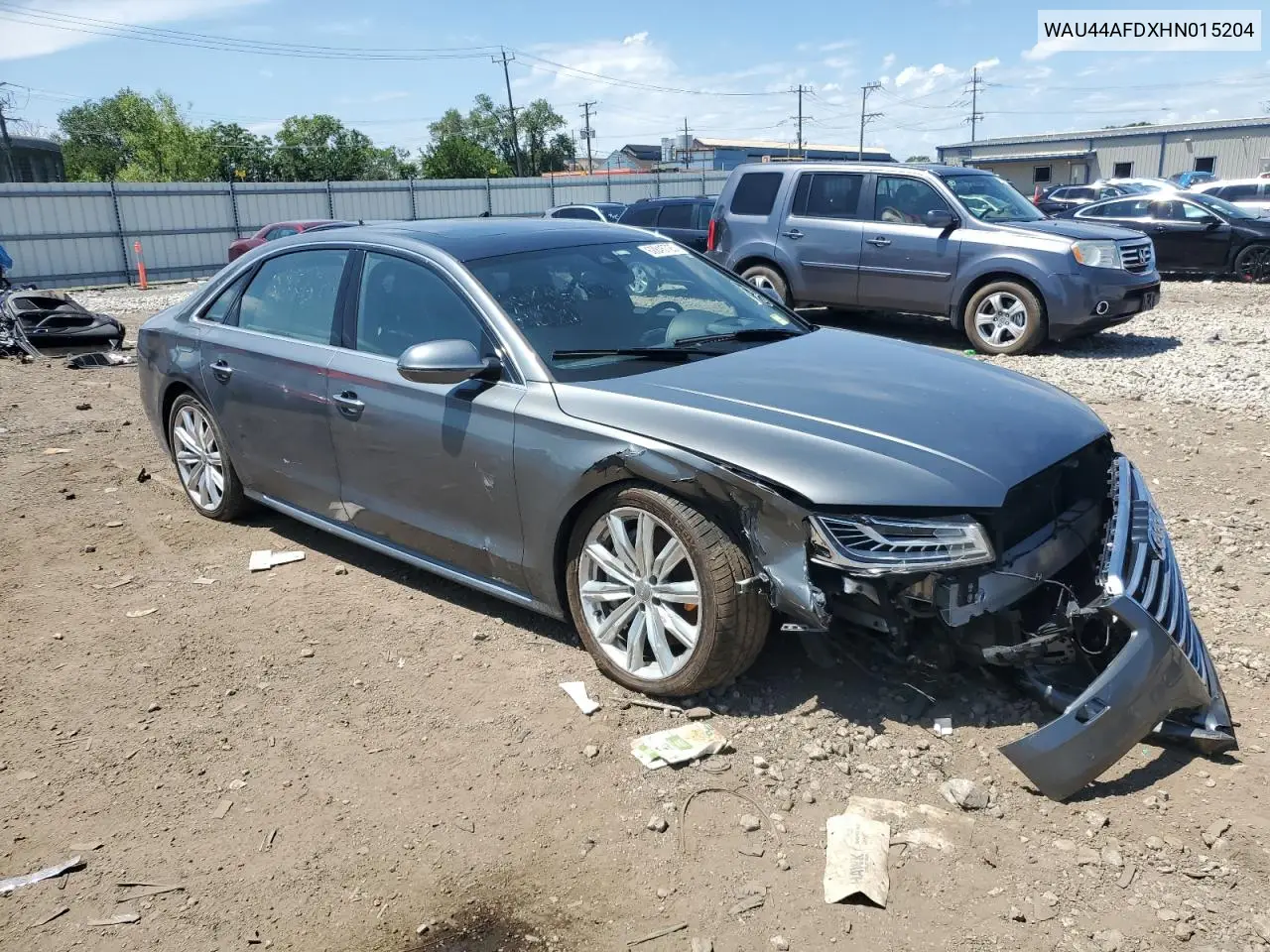 2017 Audi A8 L Quattro VIN: WAU44AFDXHN015204 Lot: 62845725
