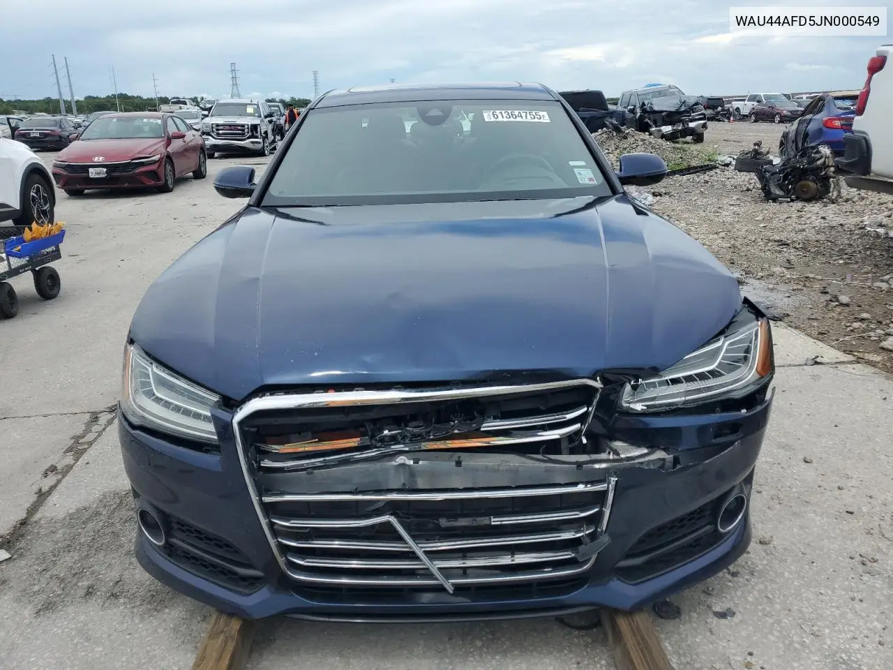2018 Audi A8 L Quattro VIN: WAU44AFD5JN000549 Lot: 61364755