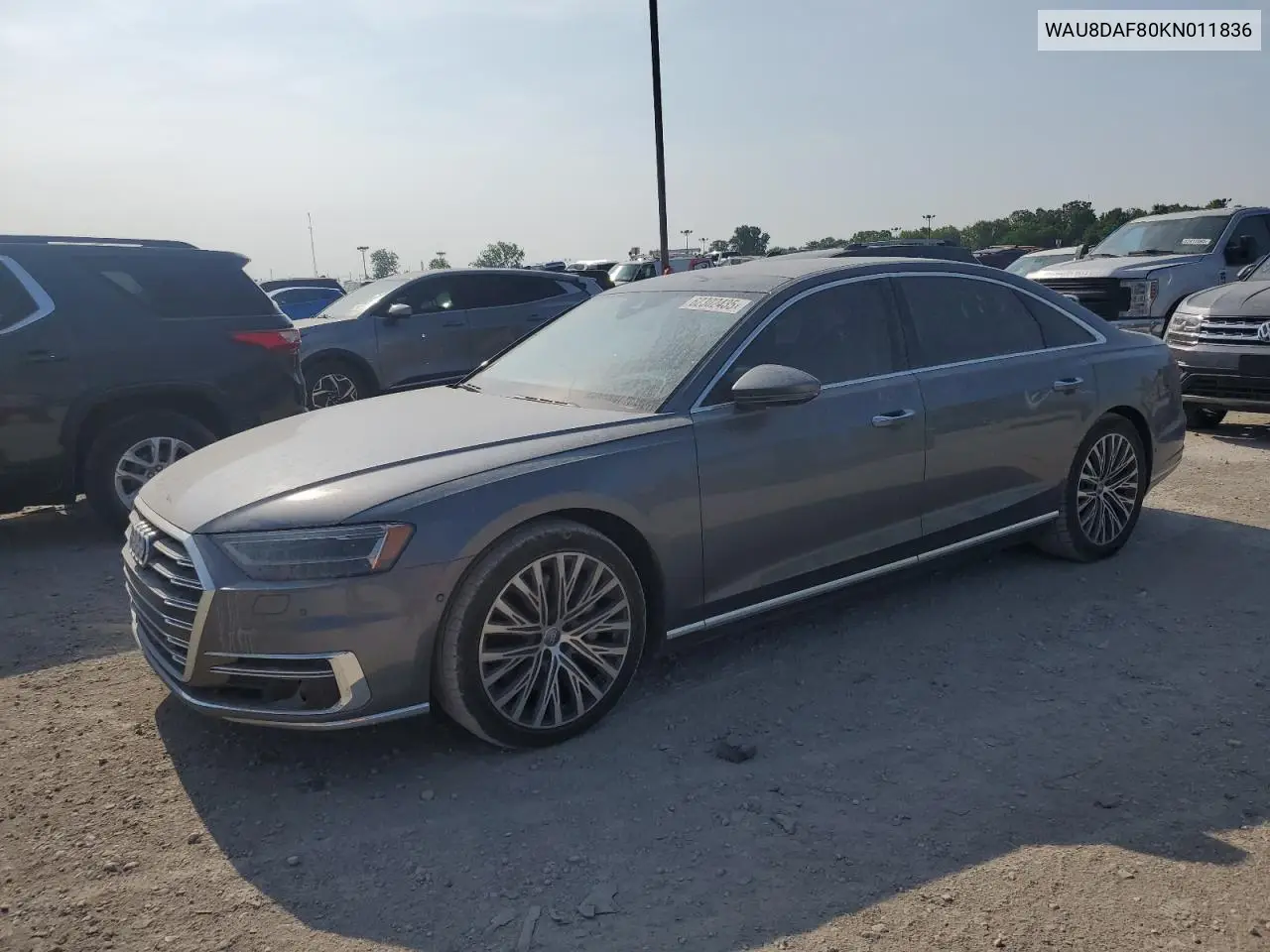 2019 Audi A8 L VIN: WAU8DAF80KN011836 Lot: 62302435