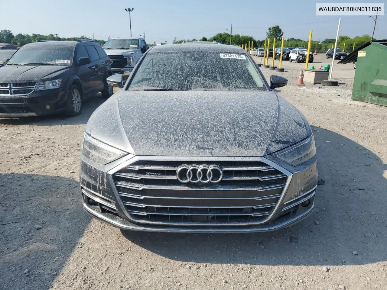 2019 Audi A8 L VIN: WAU8DAF80KN011836 Lot: 62302435