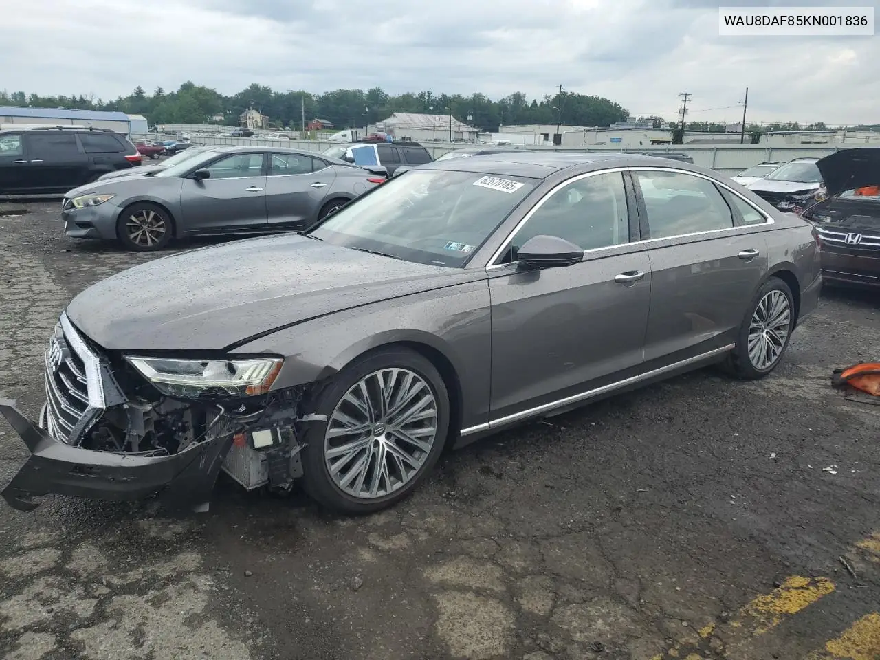 2019 Audi A8 L VIN: WAU8DAF85KN001836 Lot: 62670185