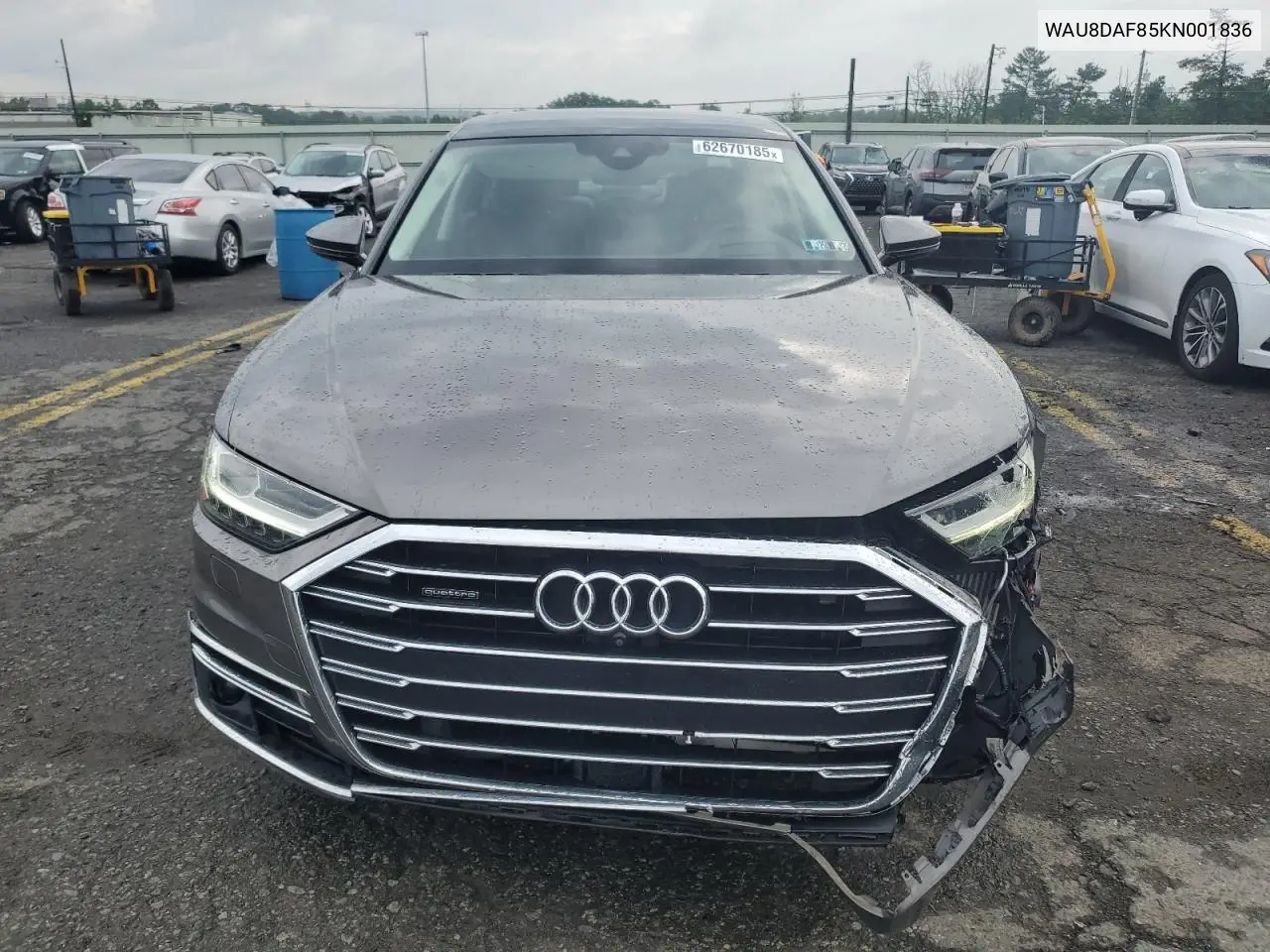 2019 Audi A8 L VIN: WAU8DAF85KN001836 Lot: 62670185