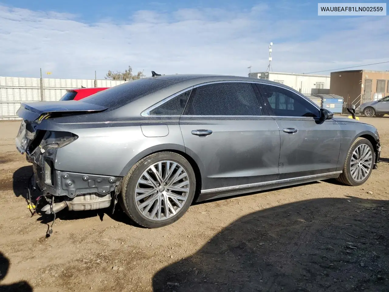 2020 Audi A8 L VIN: WAU8EAF81LN002559 Lot: 81567644