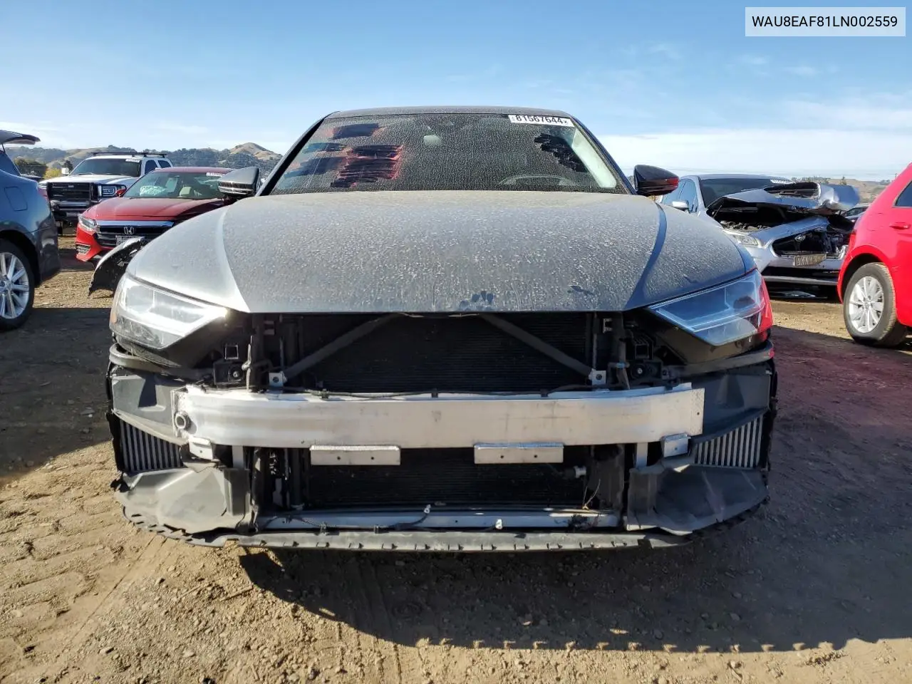 2020 Audi A8 L VIN: WAU8EAF81LN002559 Lot: 81567644