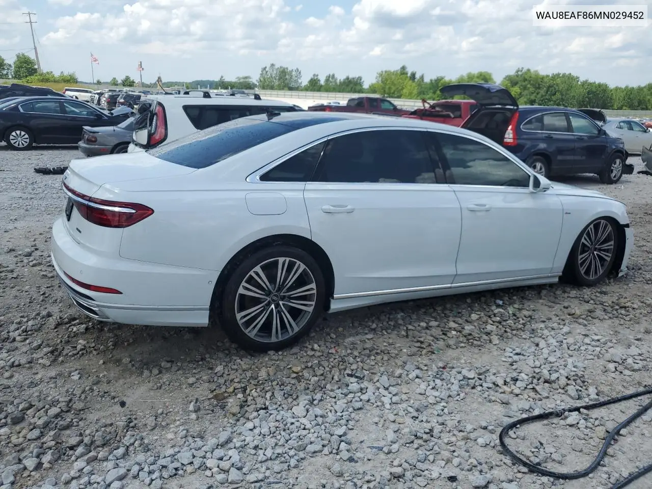 2021 Audi A8 L VIN: WAU8EAF86MN029452 Lot: 61420895