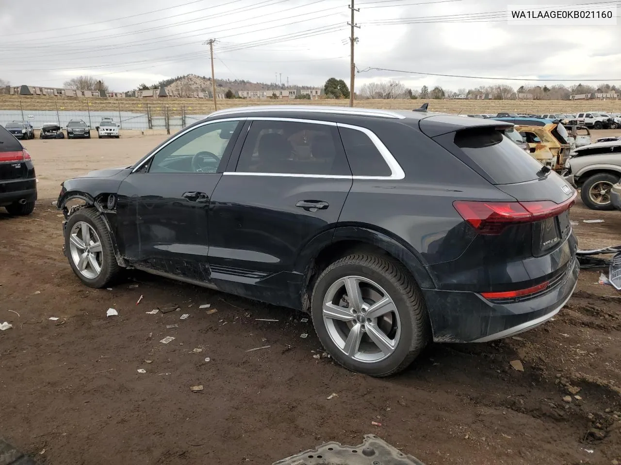 2019 Audi E-Tron Premium Plus VIN: WA1LAAGE0KB021160 Lot: 43576875