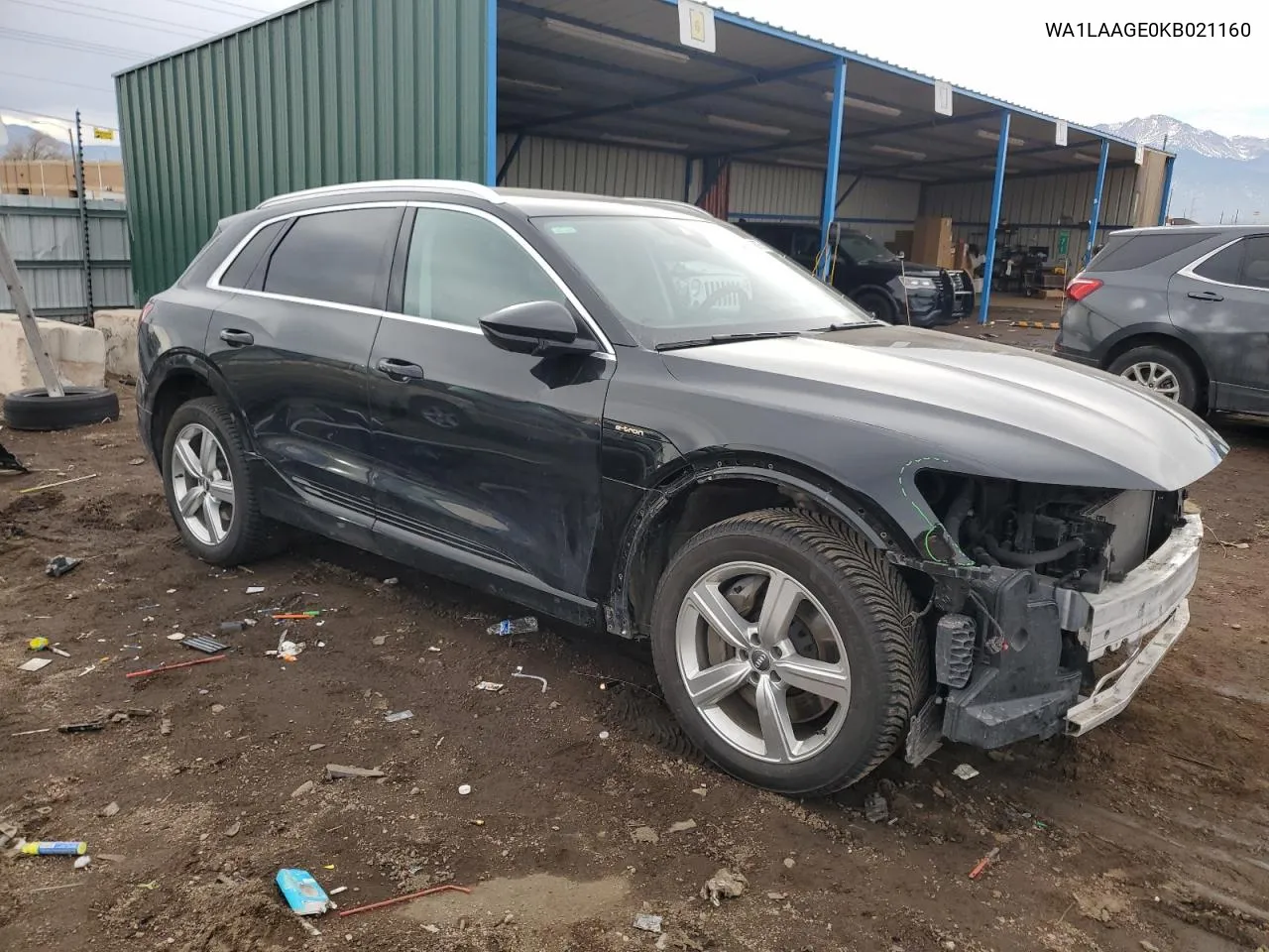 2019 Audi E-Tron Premium Plus VIN: WA1LAAGE0KB021160 Lot: 43576875