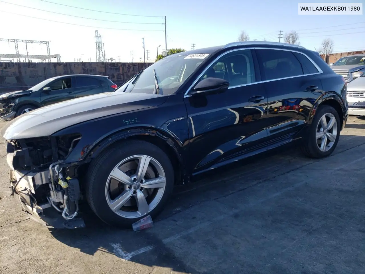 2019 Audi E-Tron Premium Plus VIN: WA1LAAGEXKB011980 Lot: 44631595