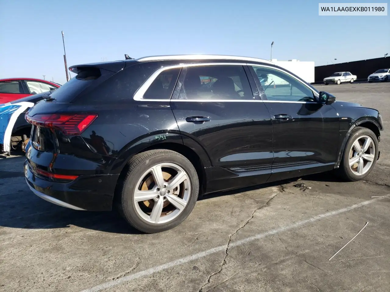 2019 Audi E-Tron Premium Plus VIN: WA1LAAGEXKB011980 Lot: 44631595