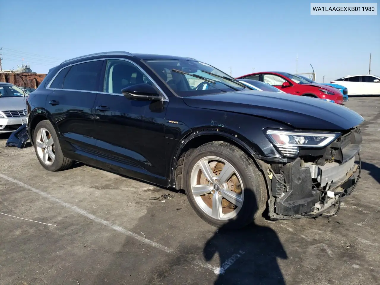 2019 Audi E-Tron Premium Plus VIN: WA1LAAGEXKB011980 Lot: 44631595