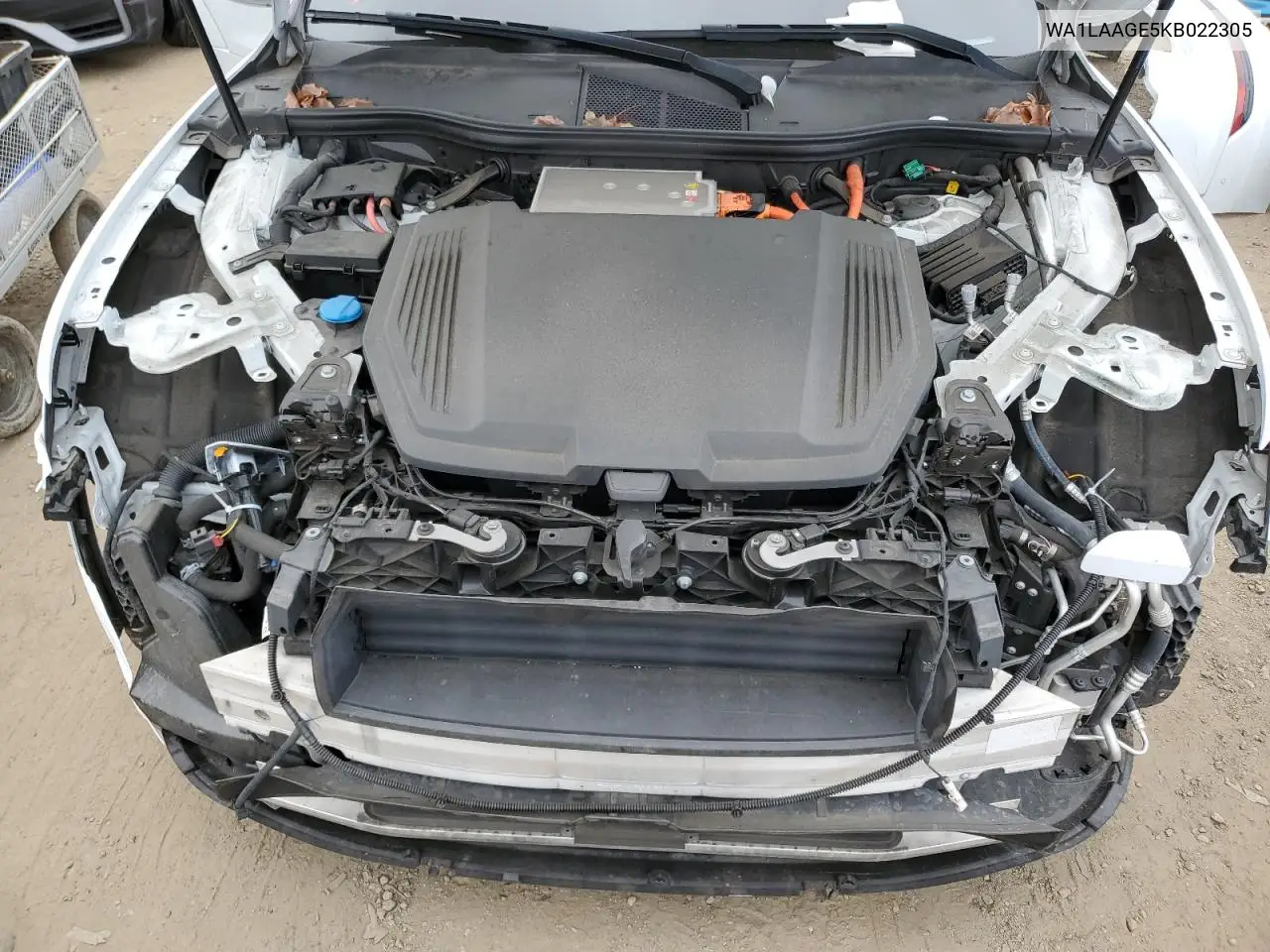 2019 Audi E-Tron Premium Plus VIN: WA1LAAGE5KB022305 Lot: 50629785