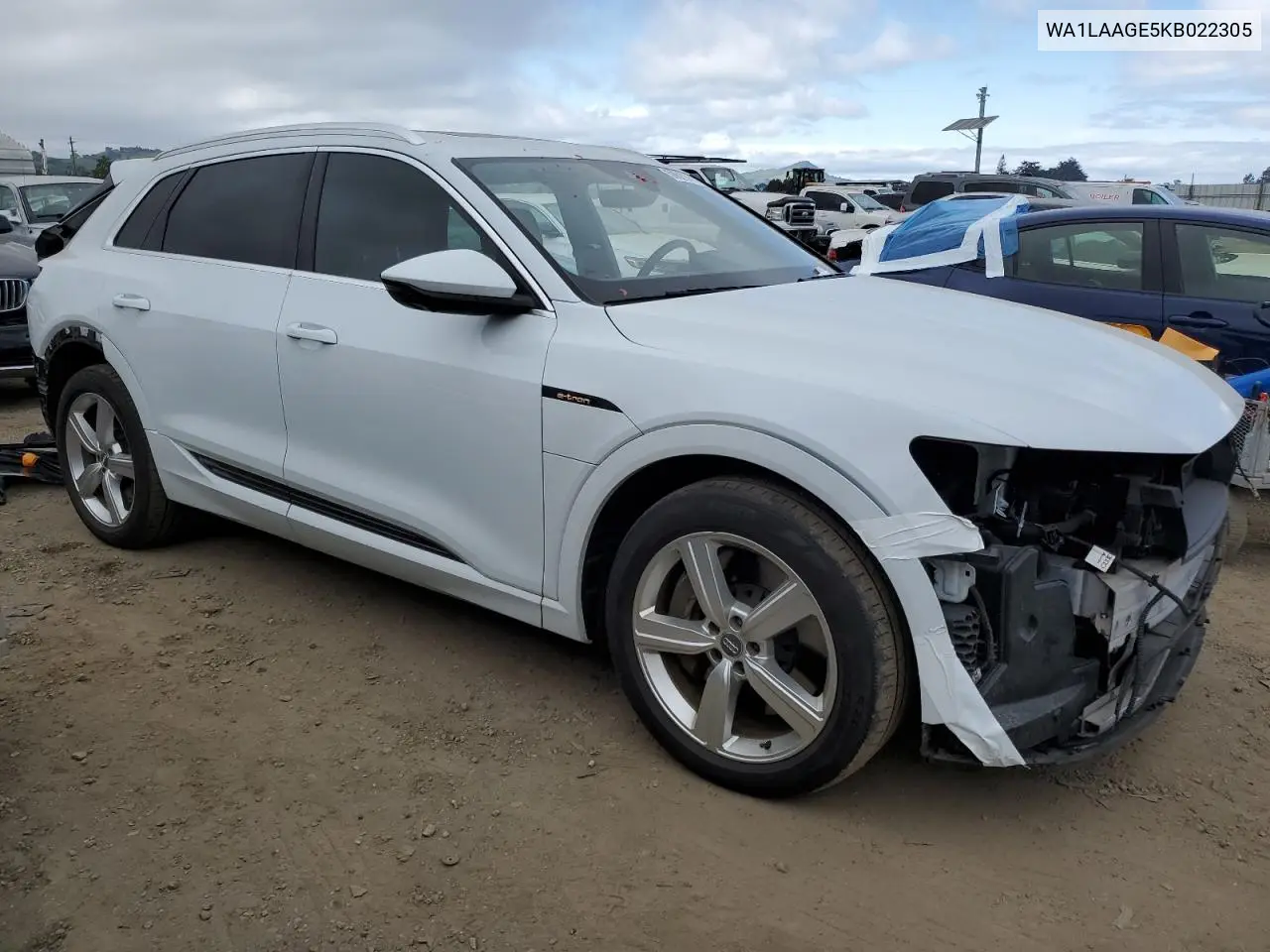 2019 Audi E-Tron Premium Plus VIN: WA1LAAGE5KB022305 Lot: 50629785