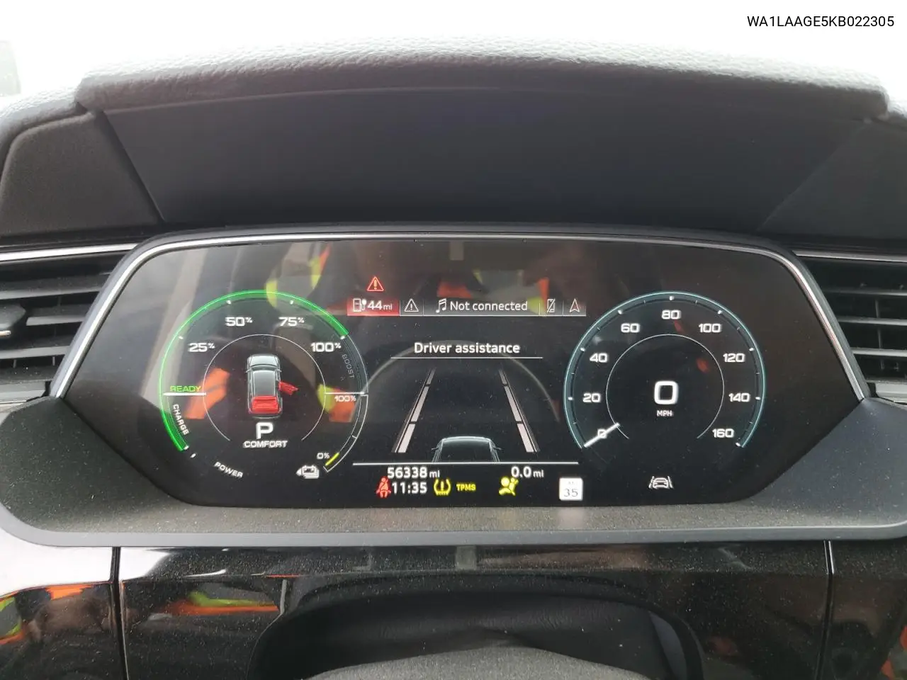 2019 Audi E-Tron Premium Plus VIN: WA1LAAGE5KB022305 Lot: 50629785